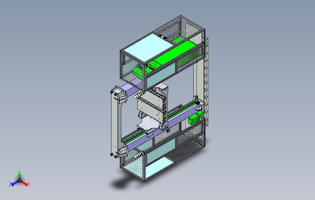 龙门提升机设计3D模型设计