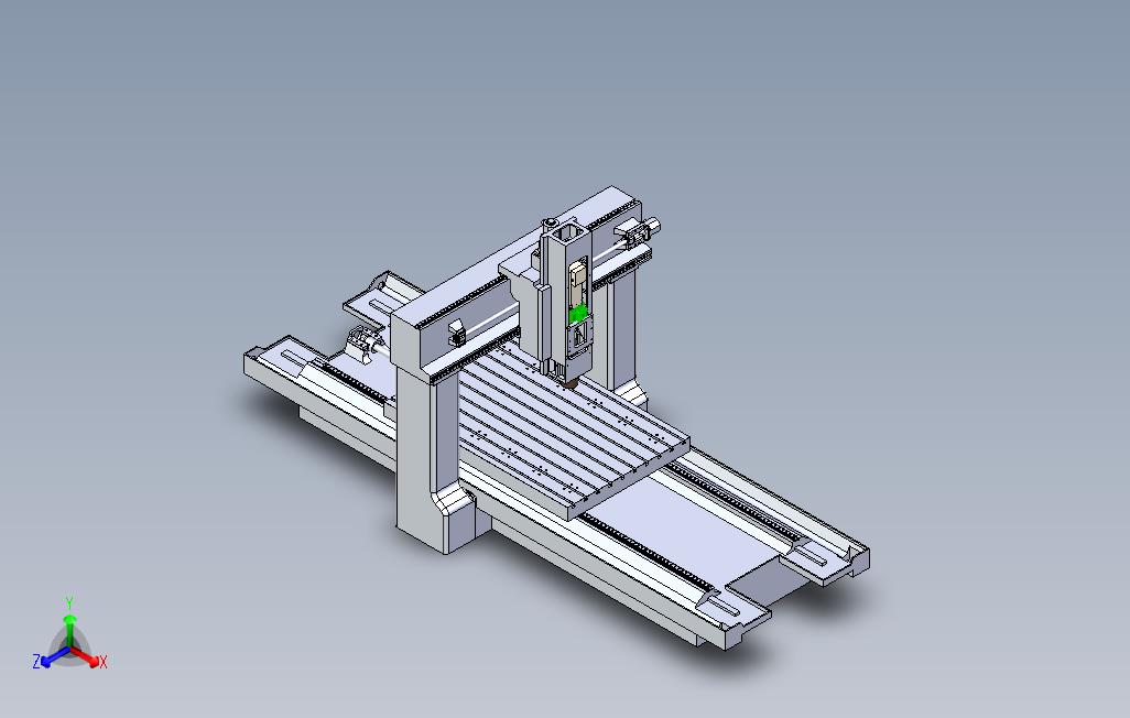 龙门机床3D模型设计