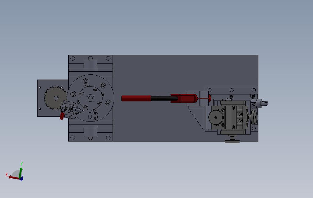 环缝焊机3D2DBOMsw2016可编辑 俯视图