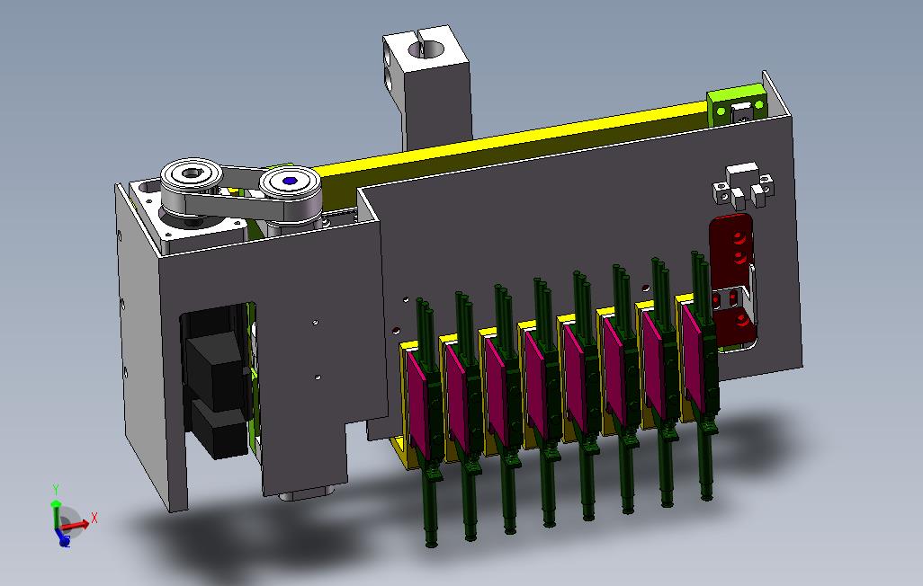 伺服凸轮槽变距机构3D图纸Solidworks设计