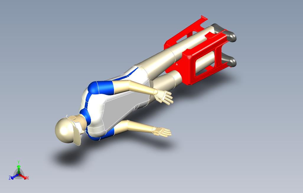 人体模型3D模型（Inventor设计提供iptiam文件）
