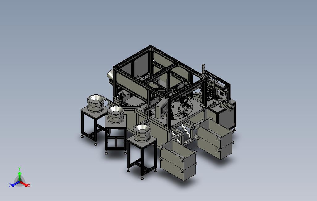 插针行业成熟稳定非标设备3D图纸STEP格式