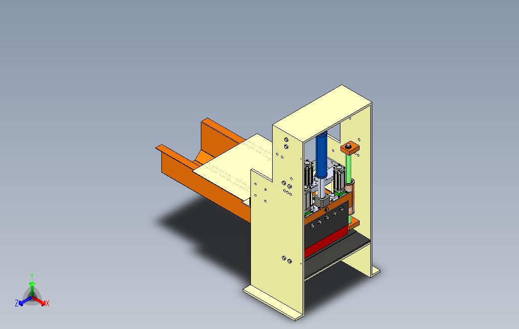 WoodCutter木材切割机机构3D图纸IGS格式