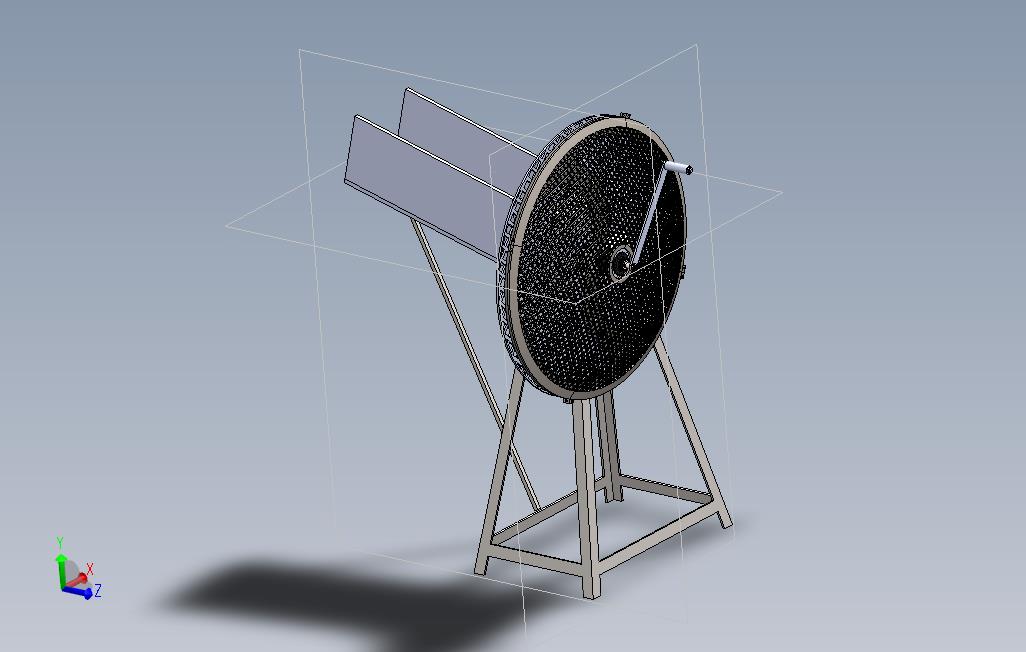 简易饲料切割机3D数模图纸Solidworks设计