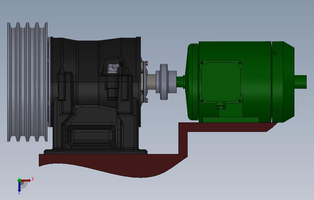 Multidisk离合器模型3D图纸SOLIDWORKS设计 俯视图