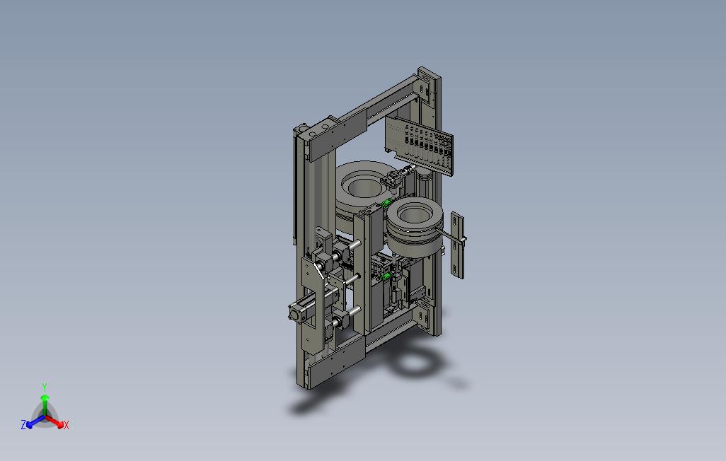 全自动进出料无心磨床（SolidWorks