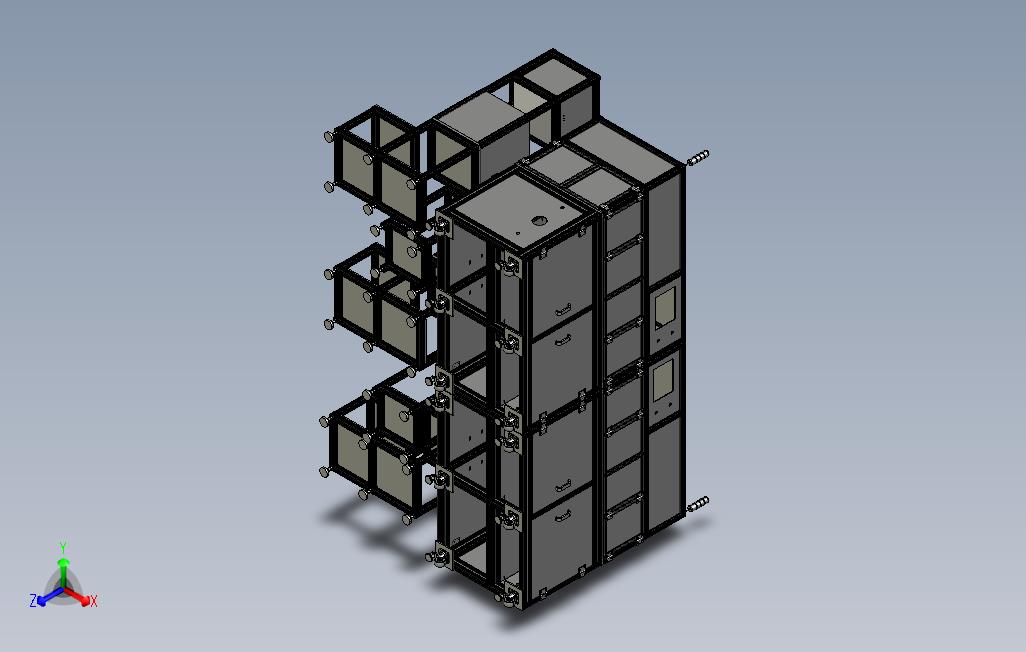 密封接头自动组装机3D模型（SolidWorks设计