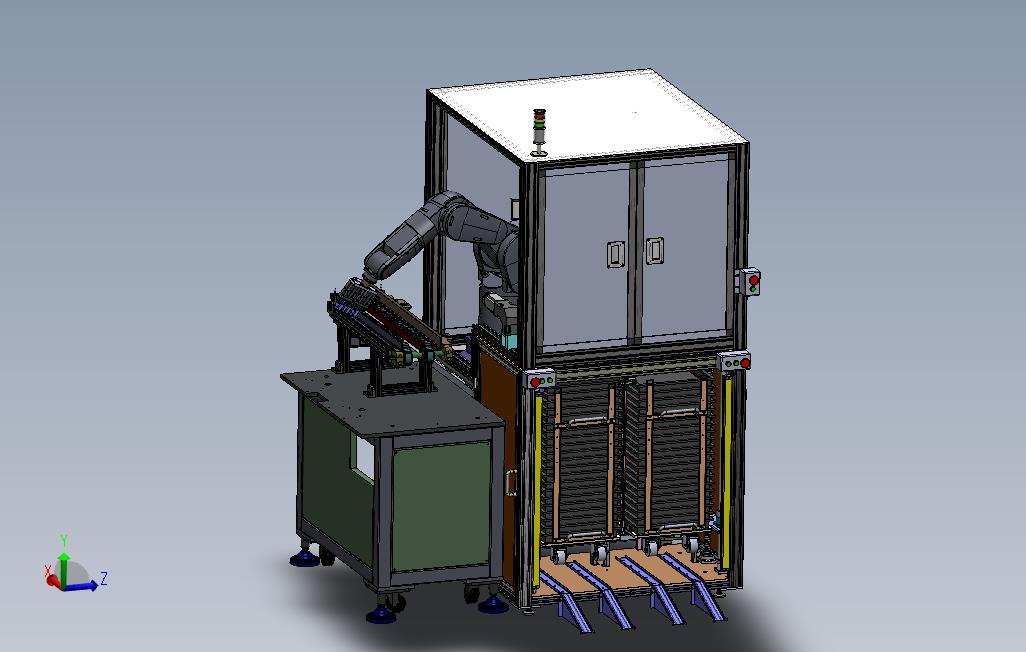 机械手抓取自动上料机器已生产内含详细PPT工程图和加工件市购件BOM
