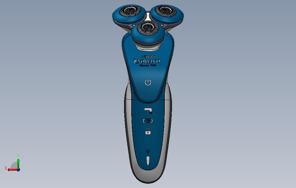 飞利浦剃须刀（7000系列）_SOLIDWORKS 2013_模型图纸下载 – 懒石网