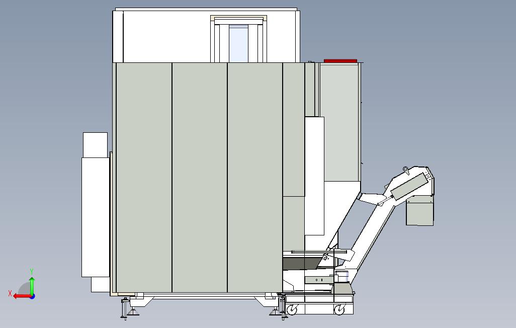 UMC-750五轴机床加工中心 背面视图