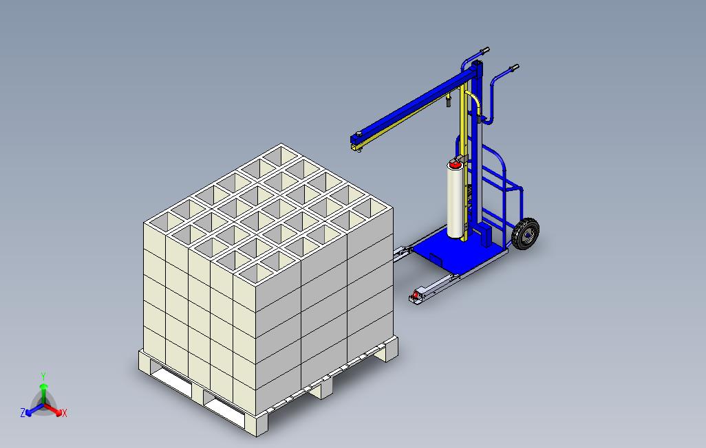 工业打包机3D数模图纸X_TSTEP格式