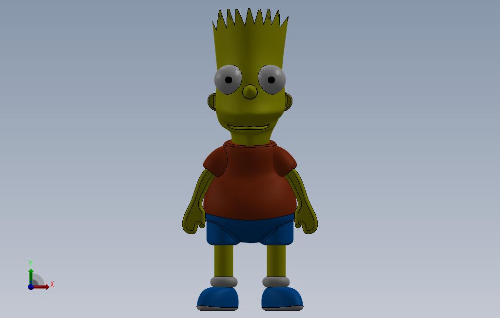 辛普森-巴特BartSimpsonS&eacute;rgioCADCAM