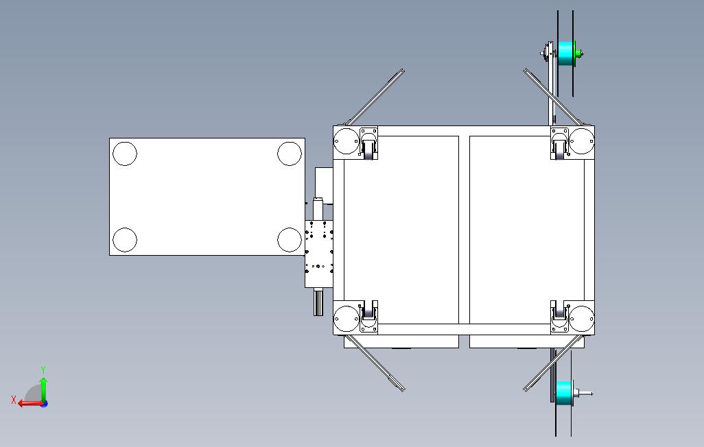 SATA76PIN自动检测包装机sw18可编辑 背面视图