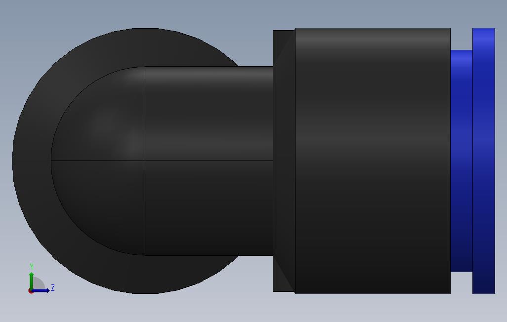 气动快速接头14mmCornerFitting 左侧视图