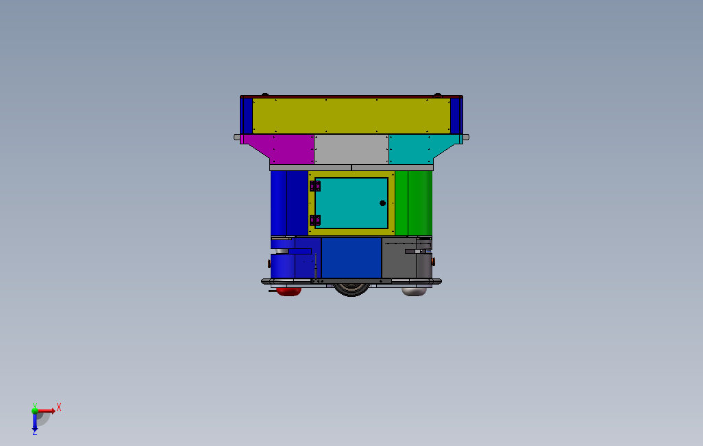AGV线体转料车（sw16可编辑工程图BOM）