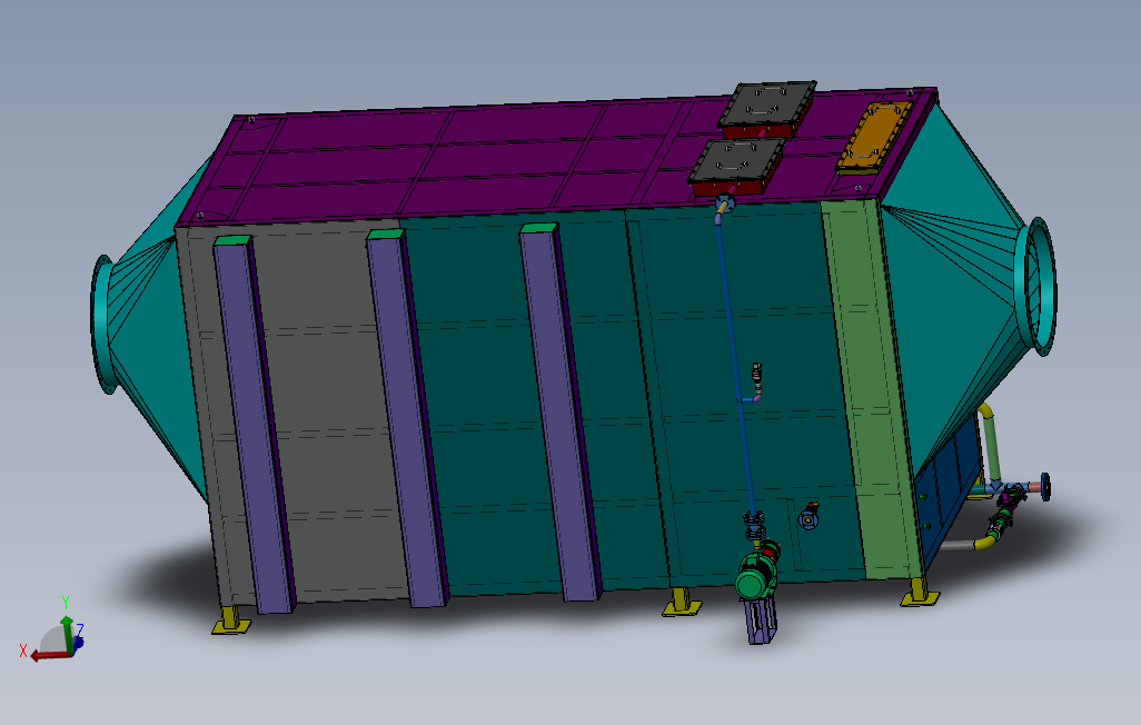 2000H风量等离子设备（sw18可编辑工程图BOM）_SOLIDWORKS 2018_模型图纸下载 – 懒石网