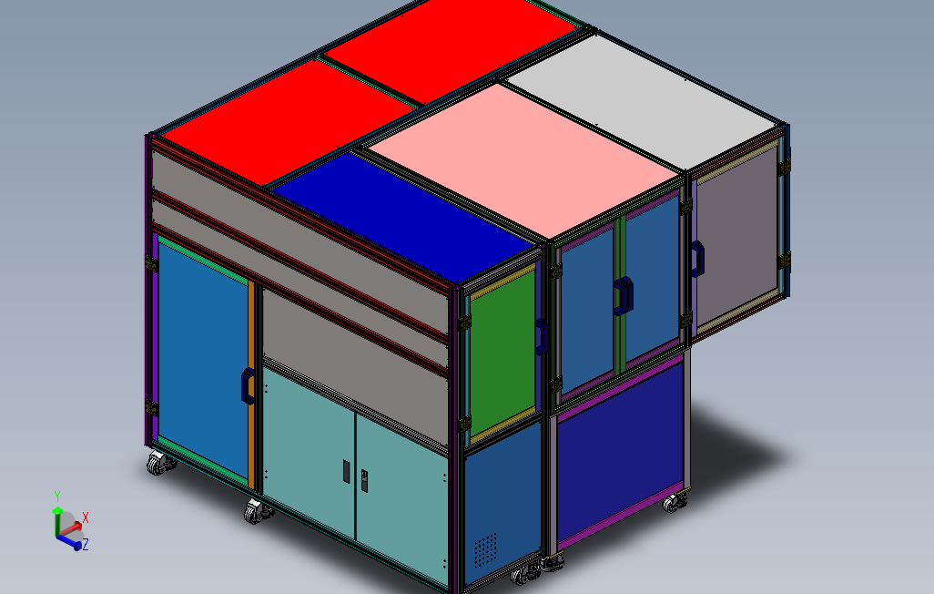 压合自动上料设备（sw18可编辑工程图bom）_SOLIDWORKS 2017_模型图纸下载 – 懒石网