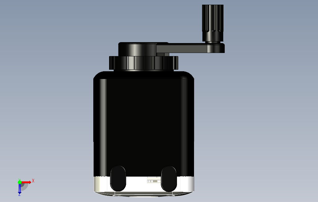pencilsharpener机械卷笔刀铅笔刀3D图纸INVENTOR附STP 俯视图