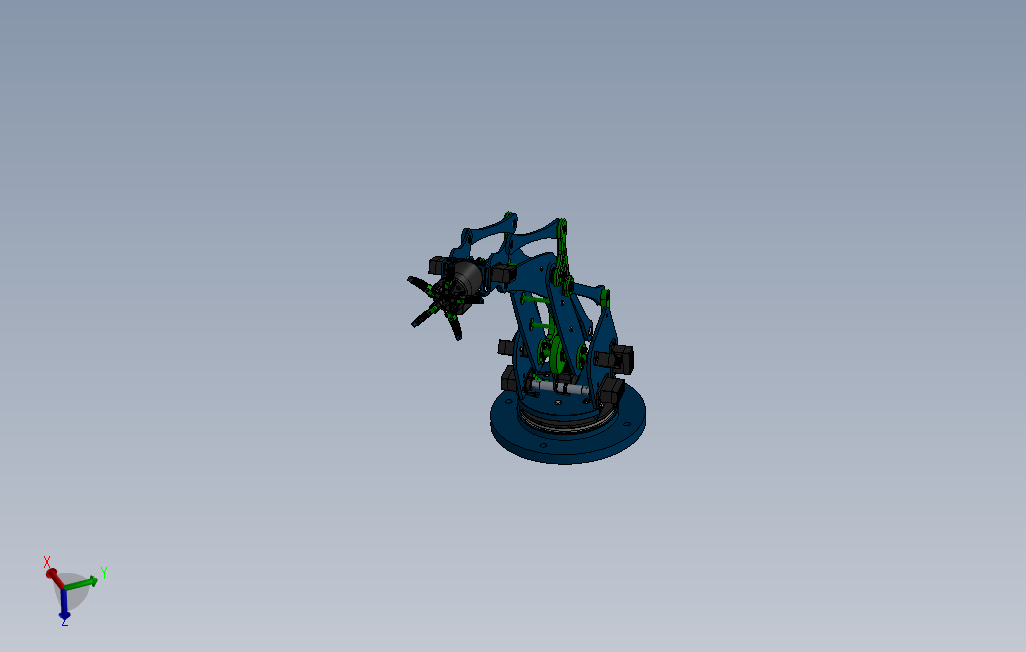 低成本机械臂模型3D图纸Solidworks设计附STPIGS