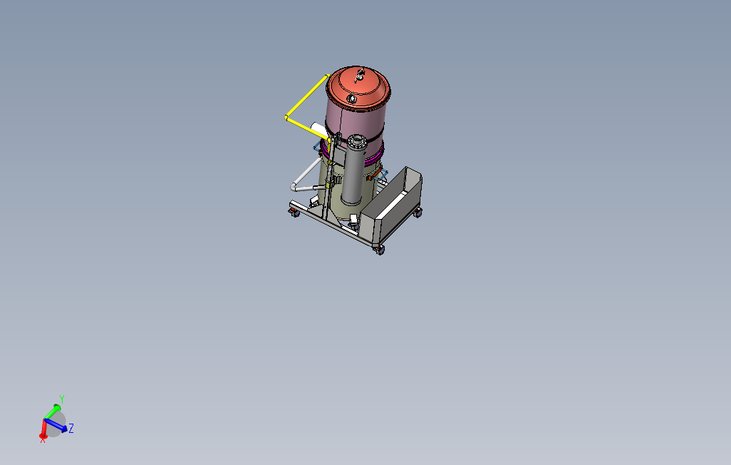 工业吸尘器模型图三维