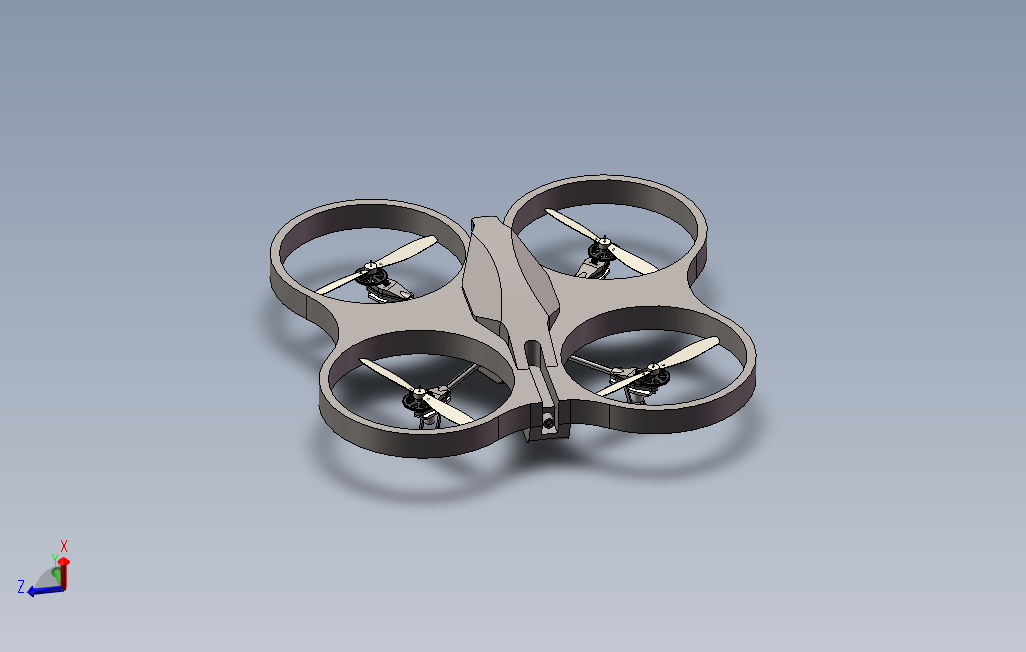 10-QUADCOPTER幻彩光效四轴飞行器SolidWorks三维造型-SWEDU111
