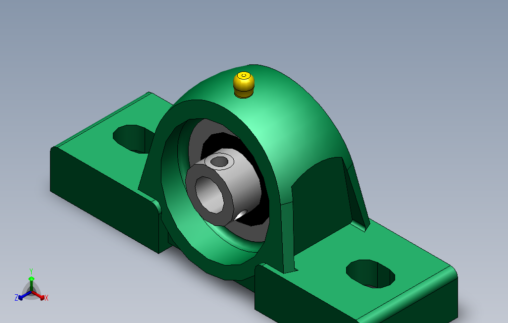 带立式座轴承UCP 主视图