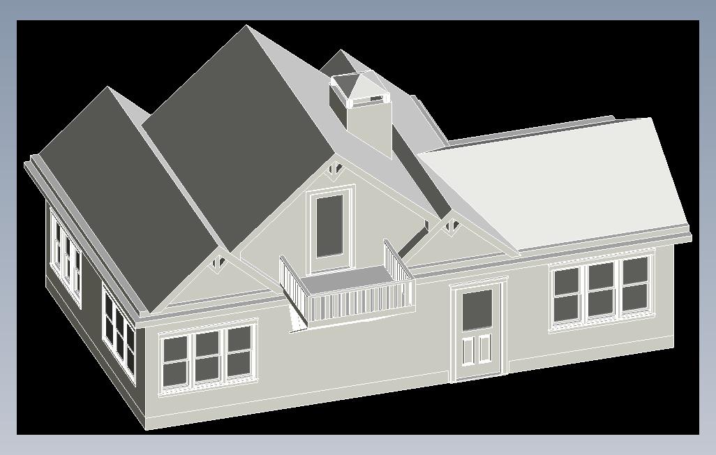房子3Dmodel 主视图