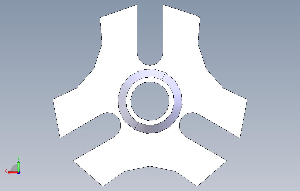 杆轮3dmodel 背面视图