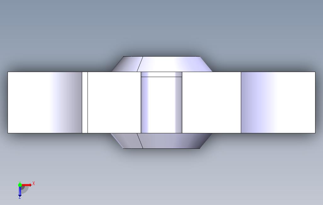杆轮3dmodel 俯视图