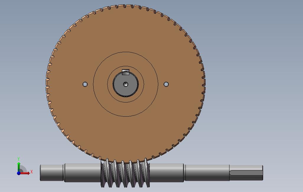 蜗轮蜗杆 Solidworks 2012 模型图纸免费下载 懒石网