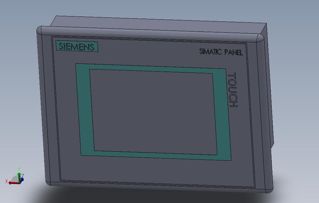 西门子触摸屏TP177BSIMATIC-HMI-TP177B-PN-DP-256color_SOLIDWORKS 2010_模型图纸免费下载 ...