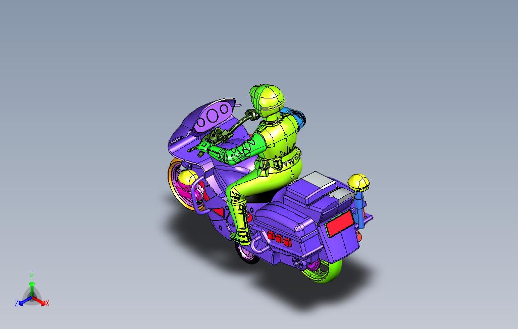 超酷摩托车可3d打印代做
