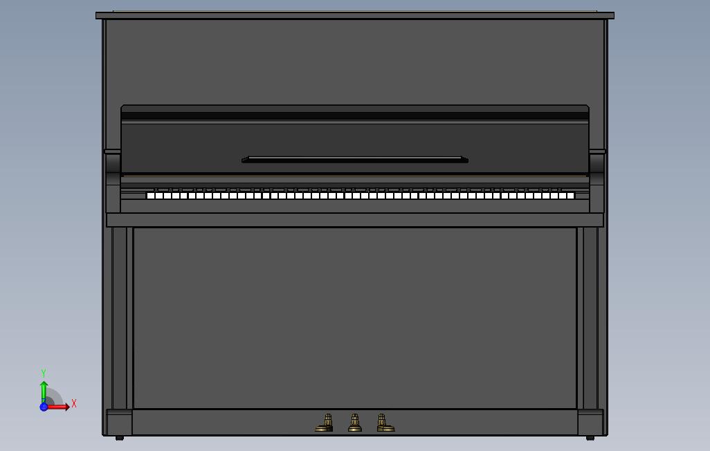 钢琴_SOLIDWORKS 2011_模型图纸免费下载 – 懒石网