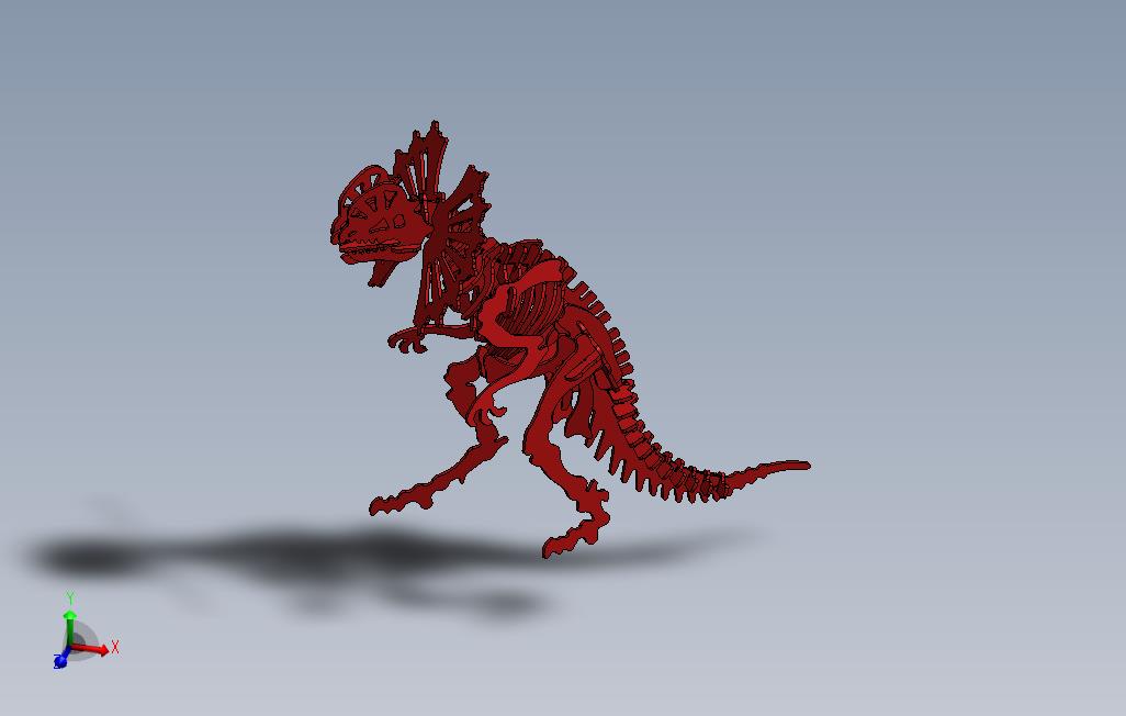 霸王龙3D立体拼图