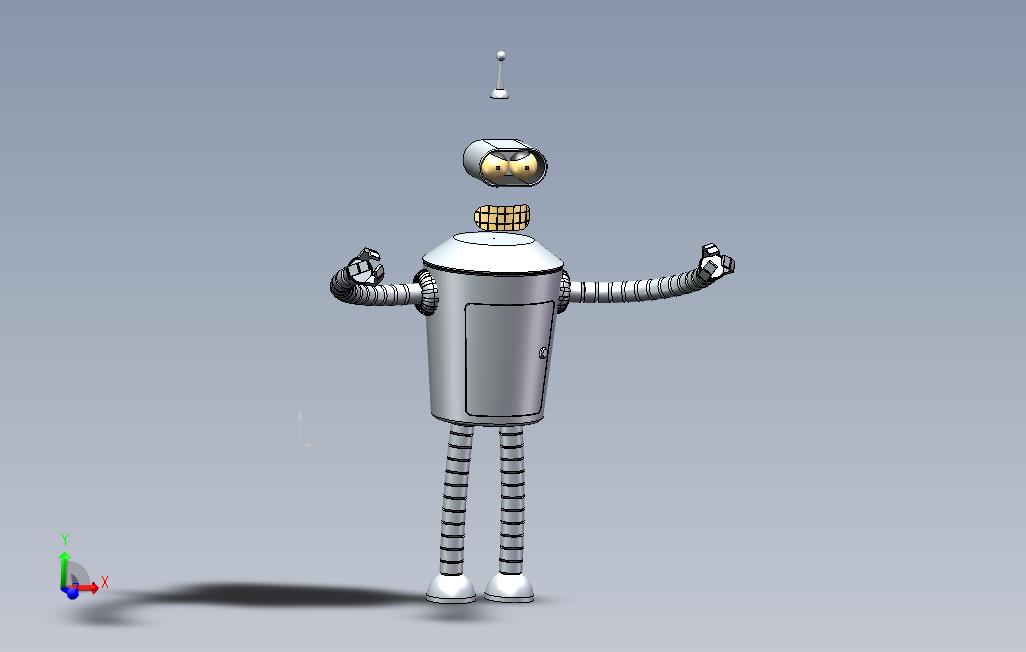 飞出个未来中的bender的3D模型