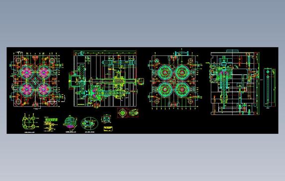 7-2双顶针板模具结构图