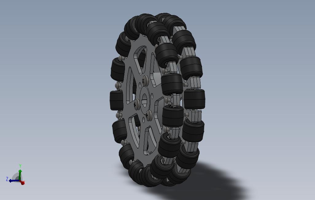 6寸3等分全向轮