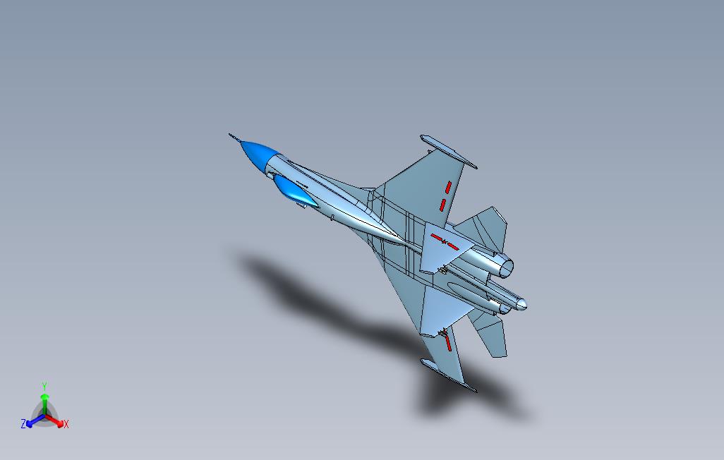 J-2战机建模（带效果图和PART及装配文件）
