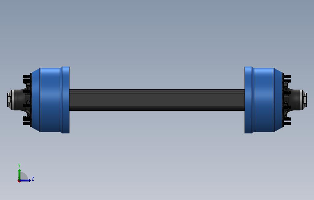 solidworksBPW轴 左侧视图