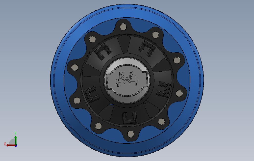 solidworksBPW轴 背面视图
