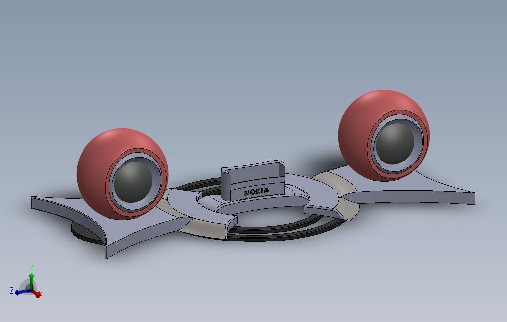 solidworksNOKIA扬声器架