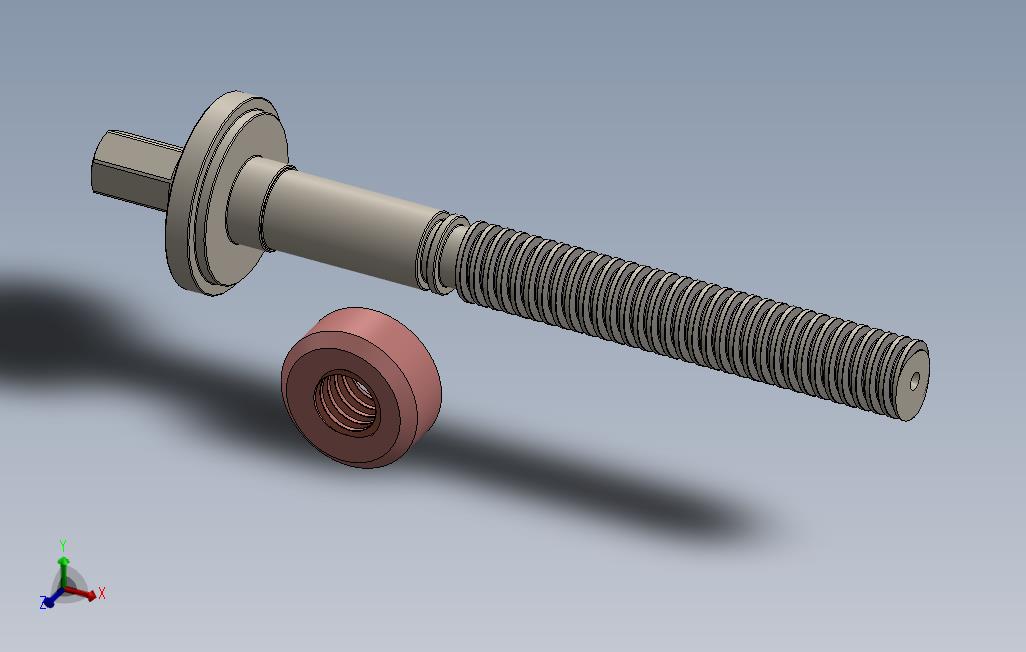 solidworksr32x6螺杆和螺母副