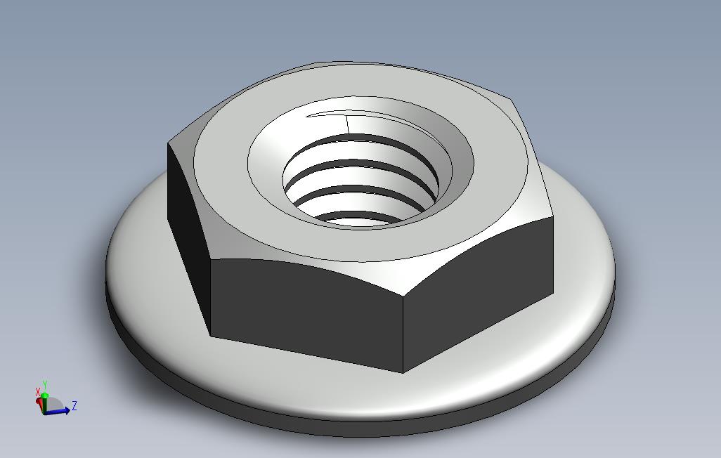 solidworks六角轮缘螺帽