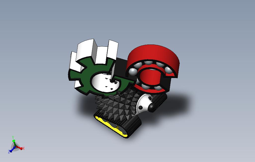 solidworks刺猬贪婪的机器人