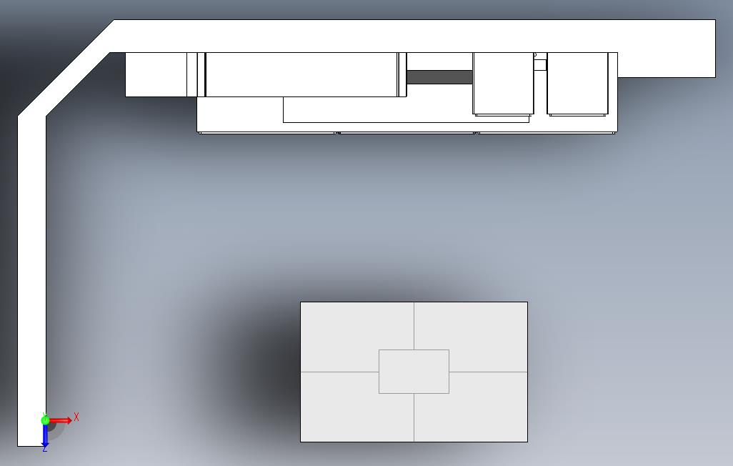 solidworks卧室 俯视图