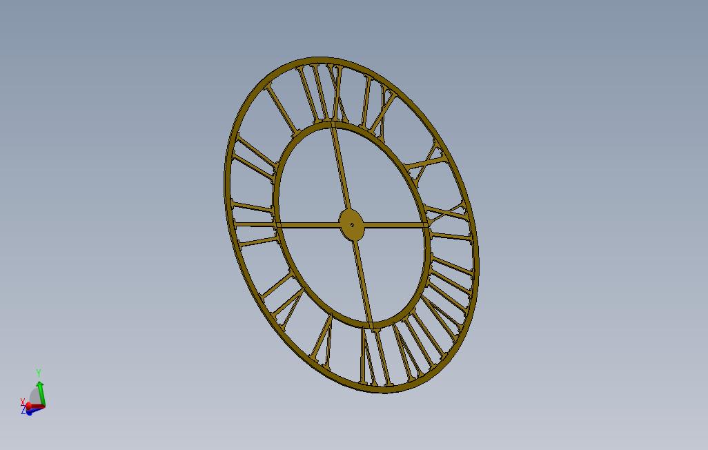 solidworks复古时钟