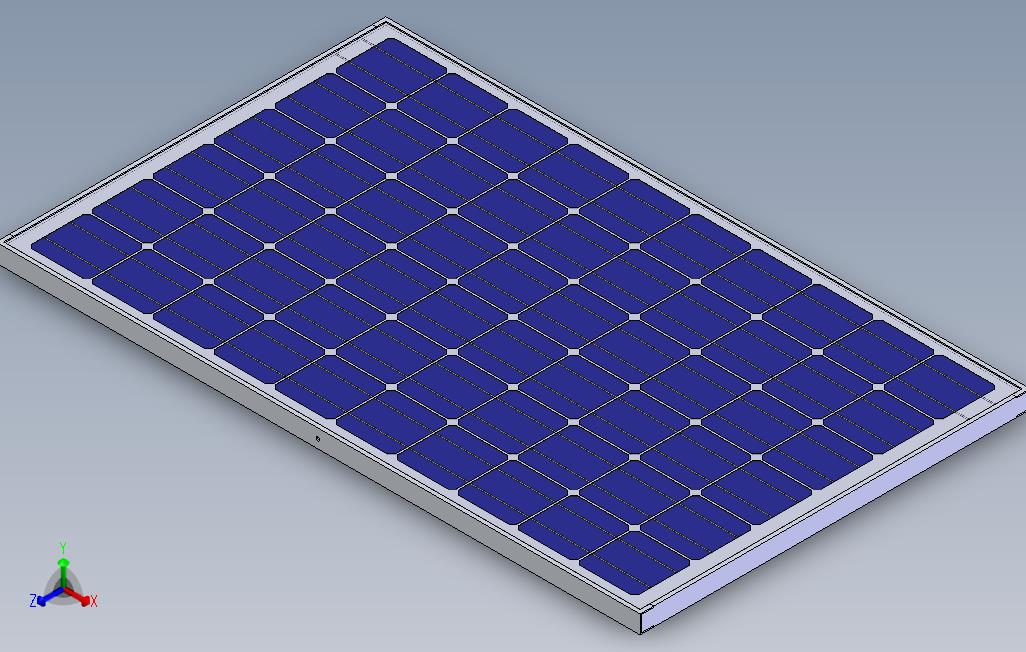 Solidworks太阳能电池板