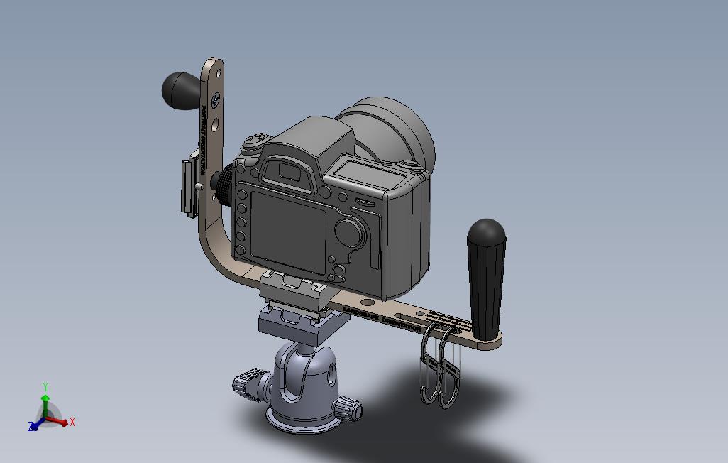 solidworks尼康D3S支架