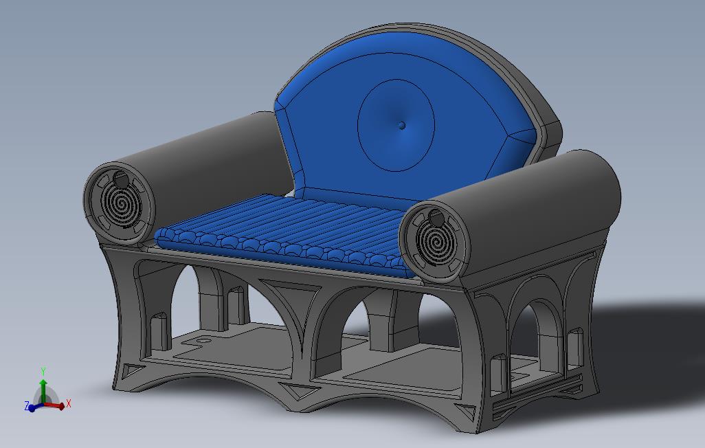 solidworks工匠风格的沙发