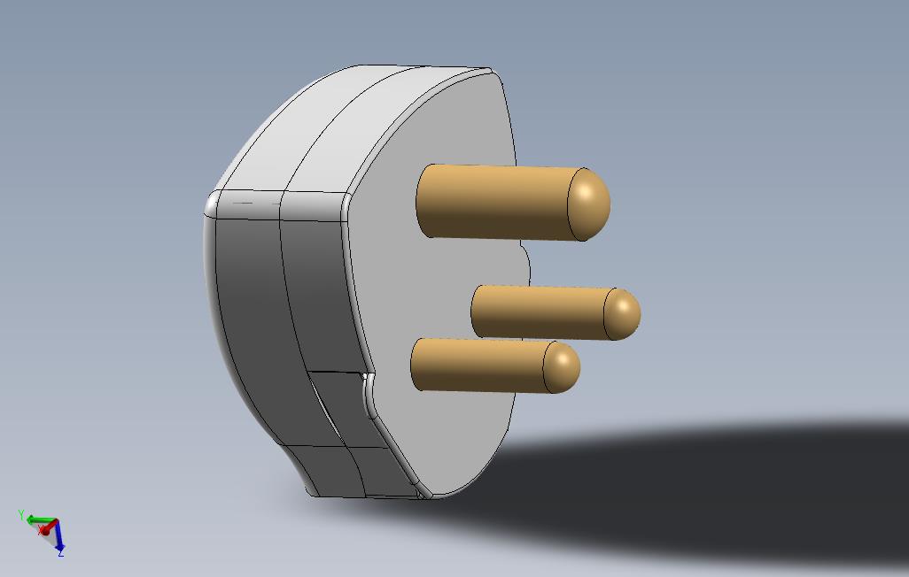 solidworks插头